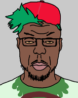 boyfriend_(friday_night_funkin') brown_skin clothes ear fnf_pedo glasses hair hat looking_at_you mustache nuvariant pink_lips soyjak stubble sweaty variant:venezuelan_esl_fnf_nigga_minor_attracted_person yellow_sclera // 745x931 // 13.6KB
