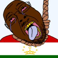 bald bloodshot_eyes bug crying glasses open_mouth roach rope soyjak stubble suicide tajik tajikistan tongue variant:bernd // 1620x1620 // 628.7KB