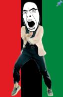animated dance flag full_body gangnam_style glasses irl map_(pedophile) necrophilia open_mouth pan_african pedophile push_pin soyjak sticky stubble variant:cobson zoophile // 300x460 // 304.2KB