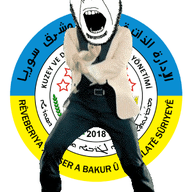 angry animated arabic_text country dance flag gangnam_style glasses kurd open_mouth rojava soyjak stubble syria text variant:cobson // 300x460 // 502.9KB
