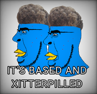 acne beak blue_skin eyebrows looking_to_the_left series:its_based_and_christpilled side_profile smile subvariant:cobson_side text twitter variant:cobson x xitter zoomer zoomer_hair // 900x874 // 417.7KB
