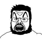 beard glasses hair open_mouth soyjak variant:corejak // 500x538 // 8.0KB