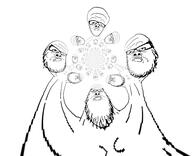 bald closed_mouth distorted glasses incomprehensible_woahjack looking_up multiple_soyjaks polar_inversion recursion soyjak stretched stubble variant:a24_slowburn_soyjak // 454x369 // 82.4KB