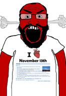 angry auto_generated balding beard clothes glasses head_steam i_heart looking_at_you november november_13 open_mouth red_skin series:on_this_day soyjak subvariant:science_lover text tshirt variant:markiplier_soyjak white_background wikipedia // 1440x2096 // 611.3KB