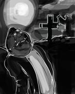 artist:romanian_schizo black_skin creepy creepypasta eagle gravestone graveyard horror moon nigger shitskin variant:meximutt zombie // 221x276 // 57.1KB