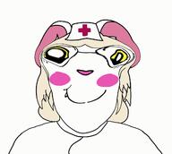anthro blond clothed deformed ear female furry glasses lorna_(terrible_mouse) medical mouse nurse nurse_hat nurse_uniform red_cross subvariant:gapejak_female terrible_mouse upper_torso variant:gapejak warped white_fur yellow_hair yellow_sclera // 1280x1147 // 158.7KB