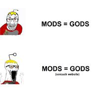 2soyjaks angry antenna badge clothes excited eyebrows glasses grin hand hands_up hypocrisy nate open_mouth orange_eyes place_japan reddit redditard stretched_mouth stubble subvariant:wewjak teeth text variant:el_perro_rabioso variant:soyak yellow_hair // 900x900 // 67.0KB