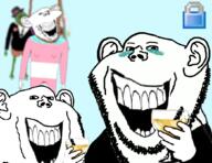 5soyjaks ack alcohol blood champagne clothes dead death don_turtelli ear fat flag frog glass green_skin hand hanging hat holding_object laughing lock necktie neovagina noose open_mouth rope soyjak stubble subvariant:splicejak suicide suit top_hat tranny variant:impish_soyak_ears // 1049x810 // 394.2KB