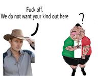 1488 1933 aryan aztecchicano(namefag) bvll clothes cowboy cowboy_hat dick esl fat flag flag:mexico full_body irl merge mustache nazism nikocado_avocado penis question_mark satoko_houjou(namefag) schutzstaffel subvariant:unbotheredchud swastika taco_bell tattoo variant:meximutt // 1954x1516 // 206.0KB