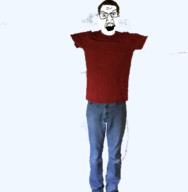 baldis_basics blue_pants full_body no_arms null red_shirt variant:feraljak // 704x720 // 246.6KB