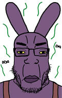 Circus_2_(NameFag) Fast_Adaptation(NameFag) clothes flies fnf_pedo jax_(the_amazing_digital_circus) jax_pedo jax_pedo_nigger lips overalls rabbit stink_lines stubble subvariant:chudplier the_amazing_digital_circus variant:chudjak variant:markiplier_soyjak yellow_sclera // 599x948 // 262.8KB