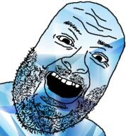 gem open_mouth soyjak stubble variant:its_out_get_in_here // 590x604 // 227.3KB