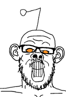 angry antenna autism autistic bald clenched_teeth ear eyebrows forehead_lines glasses lips looking_up neck orange_eyes orange_sclera plebbit rage reddit redditard snoo stubble subvariant:a24_ears teeth transparent_background variant:a24_slowburn_soyjak // 1024x1500 // 29.9KB