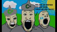 3soyjaks armor battle beard byzantine byzantine_empire caesar christian_cross christian_identity christianity cloud cloudy conflict cross eastern_orthodox emperor empire english_text ext=mp4 eyebrows face grass hand islam islamic king kingdom knight mouth_open music necklace nose orthodox orthodox_church orthodox_cross orthodox_priest orthodoxy pike priest roman roman_empire rome seljuk seljuk_empire sky song sound star_and_crescent stubble sun sunni turk turkiye variant:gapejak variant:markiplier_soyjak variant:soyak weapon // 852x480, 23s // 4.5MB