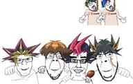 4soyjaks ack blue_eyes brown_eyes chud chud_troon_alliance closed_mouth ear friendship hair hand happy i_love_nigger jaden_yuki no_more_brother_wars purple_eyes red_eyes smile soyjak stubble variant:bernd variant:chudjak variant:cobson variant:feraljak variant:shirtjak yugi yugi_muto yugioh yugioh_arcv yugioh_vrains yuma_tsukumo yusei yusei_fudo // 3427x2160 // 2.2MB