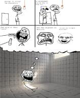 comic crazed forever_alone glasses meds no_eyebrows noose open_mouth padded_cell police rage_comic rope schizo schizoposting soyjak stubble text thought_bubble trollface variant:feraljak // 1007x1231 // 704.7KB