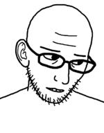 ear glasses soyjak stubble tranny variant:unknown // 602x769 // 26.2KB