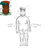 arm body_hair brown_skin clothes fat flies fnf_pedo foot full_body glasses hair half_naked hat lips sketch skinny soyjak stink_lines stinky stubble subvariant:chudplier variant:chudjak variant:markiplier_soyjak // 2500x2500 // 689.3KB