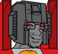 alien cartoon decepticon glasses grey_skin helmet jet looking_to_the_right movie open_mouth red_eyes robot seeker smug soyjak starscream starscream_(g1) stubble transformers transformers_(g1) variant:soyak white_background // 862x800 // 23.8KB