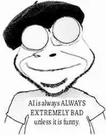 beret clothes distorted soyjak stubble text variant:cobson xitter_coal // 199x253 // 5.9KB