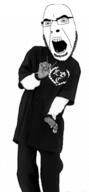 angry animated dance fast glasses open_mouth snoop_dogg soyjak stubble variant:cobson // 243x524 // 683.0KB