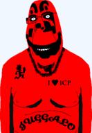 biting_lip closed_mouth glasses heart insane_clown_posse ominous red_skin soyjak stubble subvariant:hornyson tattoo variant:cobson video_game // 519x751 // 20.1KB