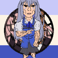 anime blue_hair bowtie buff chika_fujiwara chino_kafuu clothes flag full_body gochiusa hair long_hair punisher_face sonnenrad soyjak subvariant:chudjak_front subvariant:unbotheredchud tippy variant:chudjak white_skin // 1000x1440 // 2.1MB