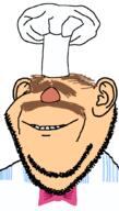 apron bowtie chef chef_hat ear eyebrows moustache muppet no_eyes pun swedish_chef the_muppet_show variant:impish_soyak_ears white_skin // 598x1058 // 47.9KB