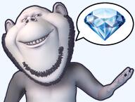 3d artist:gemmy_nutz beard body gem hand smile speech_bubble stubble teeth variant:impish_soyak_ears // 530x400 // 212.5KB