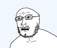 glasses open_mouth stubble transparent_background variant:rotjak worried // 524x440 // 7.6KB