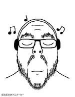 animated closed_eyes ext=gif glasses headphones music music_note poyopoyo smile stubble variant:flartson // 313x400 // 223.7KB