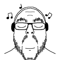 animated byonbyon closed_eyes ext=gif glasses headphones music music_note poyopoyo smile stubble variant:flartson // 313x400 // 223.7KB