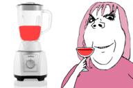 2soyjaks blender blood dead female glass holding_object soyjak subvariant:gapejak_female torture variant:gapejak // 1500x1000 // 349.3KB