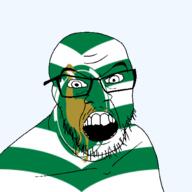 angry animal bird british england flag flag:wiltshire glasses great_bustard hair looking_at_you mustache open_mouth soyjak stubble teeth united_kingdom variant:feraljak wiltshire // 1500x1500 // 260.1KB