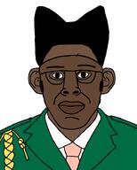 army_outfit big_lips black_skin ear glasses jacket looking_at_you mask nigger soyjak st_chroma subvariant:the_creator tyler_the_creator variant:chudjak // 592x740 // 35.5KB