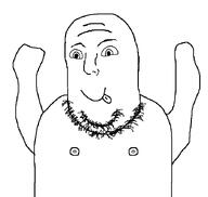 arms_up cobson_killer happy nipple no_glasses smile stubble subvariant:flubbert tongue_out variant:norwegian variant:unknown vlodson_killer // 700x662 // 12.1KB