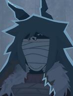 eye fpe fundamental_paper_education hair horn mask nameless_werewolf subvariant:wholesome_soyjak variant:gapejak // 1100x1433 // 261.5KB