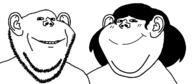 cute female friendship looking_at_you love relationship smile template two_soyjaks variant:impish_soyak_ears woman // 1610x701 // 107.3KB