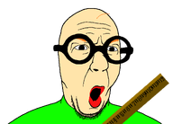 angry bald baldi baldis_basics clothes glasses green_shirt hair lips open_mouth orange_hair red_lips ruler soyjak stubble teacher transparent_background variant:slatejak white_skin // 1250x900 // 82.2KB