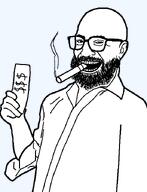 arm artist:dap_chhuon bald beard cigar clothes dollar_sign ear eyebrows glasses hand holding_object looking_at_you money nose nuvariant open_mouth smile smoke smug teeth traced transparent_background variant:tonytut variant:unknown white_skin wrinkles // 540x705 // 31.7KB