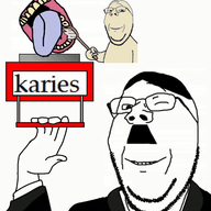adolf_hitler alarm glasses soyjak subvariant:wholesome_soyjak toothbrush variant:gapejak // 406x447 // 220.8KB