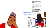 bbc black_lives_matter chile chilean cuck disappointment flag:chile flag:haiti flag:peru haitian imissyoutuey_(namefag) meta:namefags nigger peru peruvian_chud_(user) queen_of_spades red_skin spade subvariant:hornyson variant:cobson variant:meximutt // 1393x845 // 360.4KB