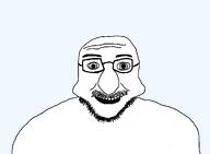 big_nose glasses iris mustache nuvariant open_mouth stretched_face template thick_eyebrows transparent_background variant:cheekjak // 1300x956 // 9.9KB