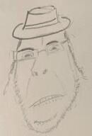 beard closed_mouth clothes drawing frown glasses hat judaism kike stubble subvariant:hornyson variant:cobson // 867x1280 // 77.5KB