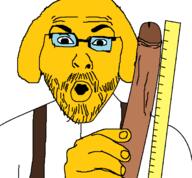 bbc glasses holding_object janny negro ruler sausage soyjak stubble variant:56jak3 // 694x644 // 20.2KB