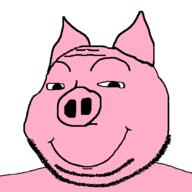 animal closed_mouth ear glasses pig smile snout soyjak stubble subvariant:massjak subvariant:wholesome_soyjak ukraine variant:gapejak // 600x600 // 12.5KB