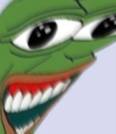 amphibian big_eyes distorted frog frogposting laughing nas:pepe pepe_the_frog // 600x692 // 381.5KB