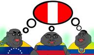 black_skin chudmutt_trio colombia ecuador fart glasses peru red_lips spic_on_spic_violence stinky subvariant:chudmutt subvariant:incel_chudjak subvariant:tongamutt variant:chudjak variant:meximutt venezuela // 701x414 // 36.6KB
