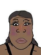 female hair makeup nigger subvariant:female_markiplier variant:markiplier_soyjak // 1219x1623 // 125.6KB