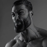 black_and_white gigachad grey_hair grey_skin meta:ai_generated monochrome nas:gigachad // 560x560, 6s // 1.6MB